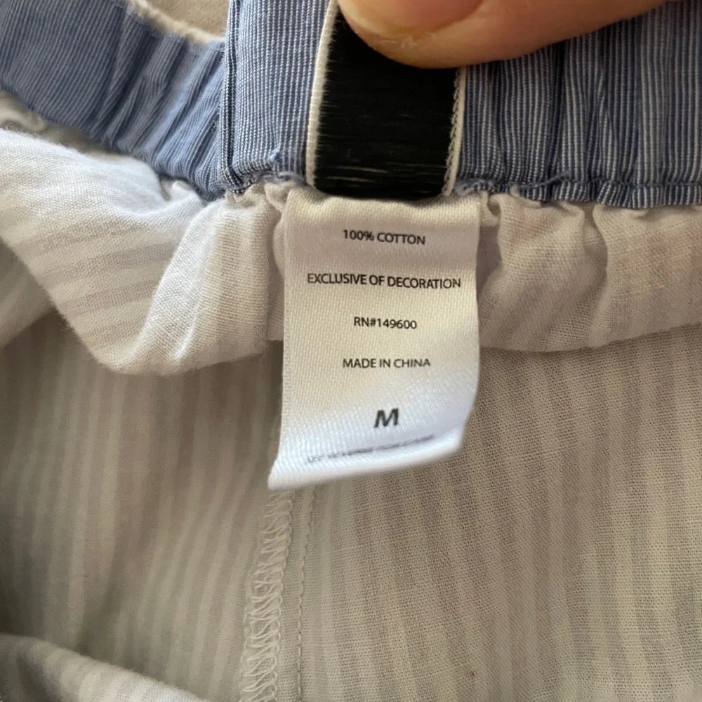 Women’s Striped White Pajama Set - Picture 7 of 7